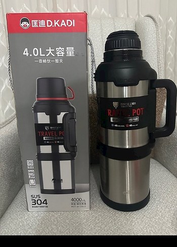 4 LİTRE Çelik Paslanmaz Termos - Görsel 2