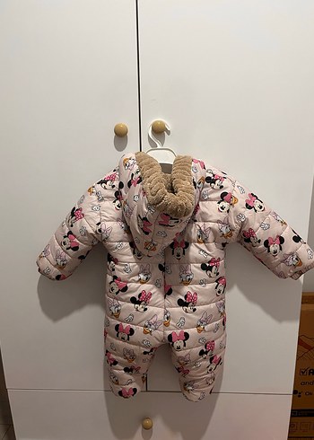 Pembe Kapüşonlu Bebek Tulumu - Görsel 2