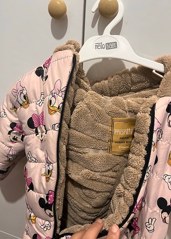 Pembe Kapüşonlu Bebek Tulumu - Görsel 3