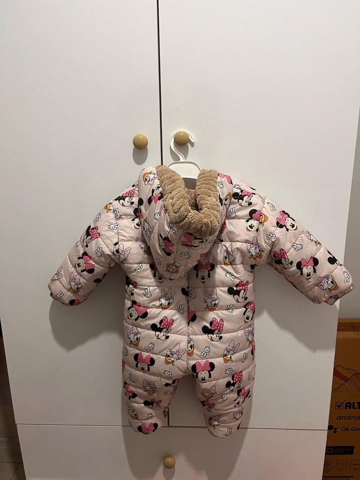 Pembe Kapüşonlu Bebek Tulumu - Görsel 2