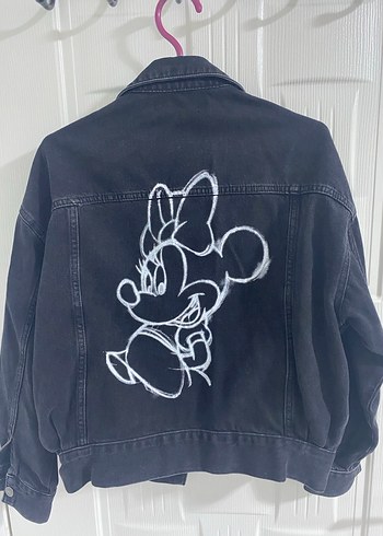 Siyah Bol Kesim Kadın Kot Ceket - Görsel 3