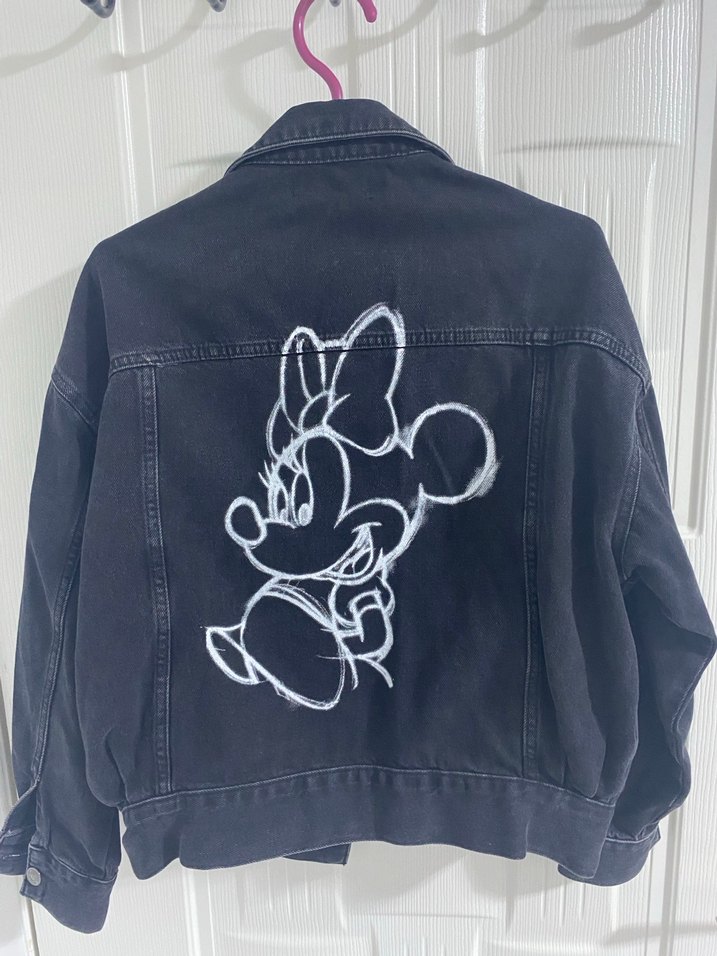 Siyah Bol Kesim Kadın Kot Ceket - Görsel 3