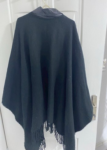 Siyah Parisian Kadın Panço - Görsel 3