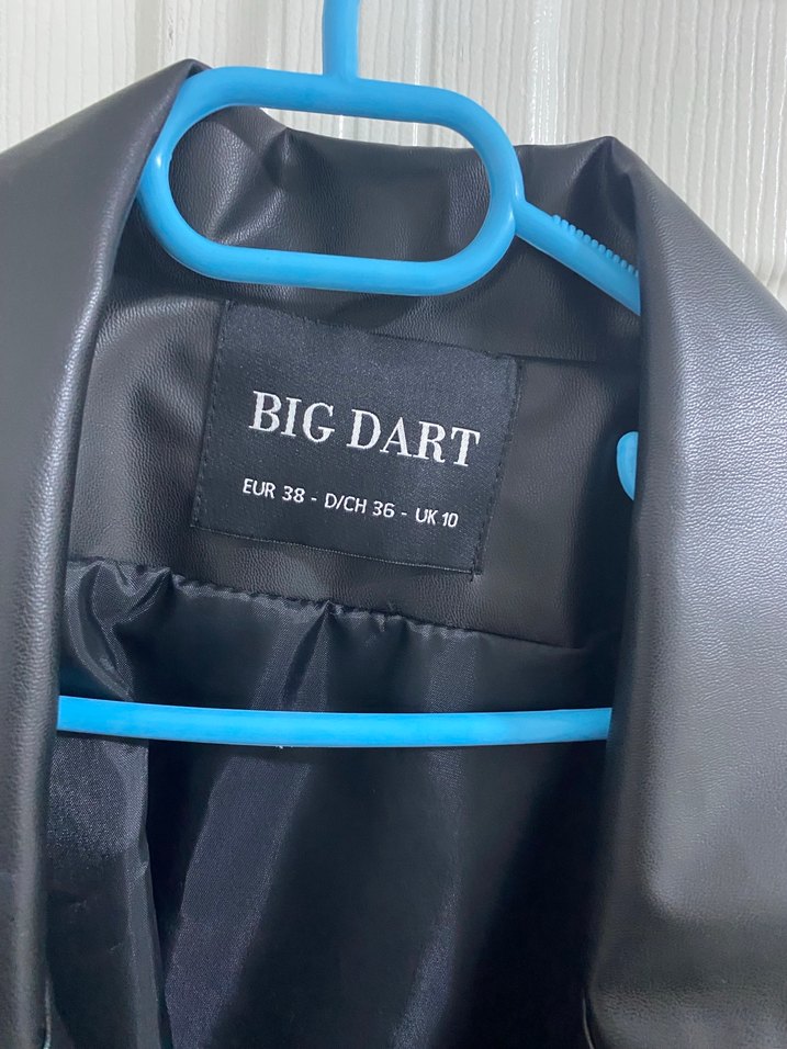 Kadın Siyah Deri Uzun Belden Kemerli Trenç - Görsel 2