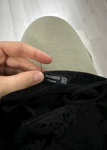 Siyah Nakışlı Kısa Gotik Bralet - Görsel 3