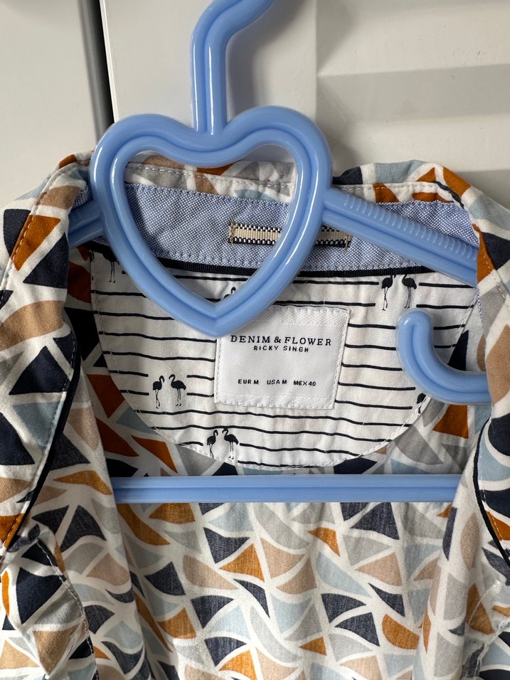 Geometrik Desenli Gri Erkek  Gömlek - Görsel 2