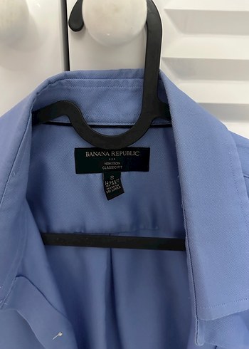 Düğmeli Mavi Erkek Uzun Kollu Gömlek - Görsel 2