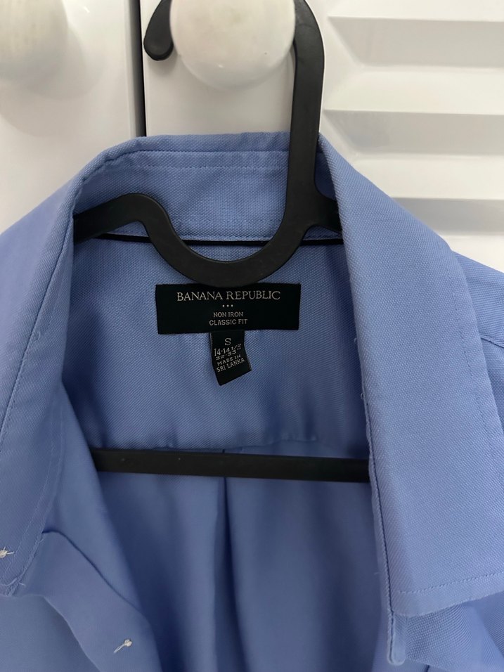 Düğmeli Mavi Erkek Uzun Kollu Gömlek - Görsel 2