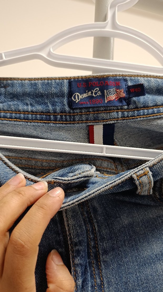 Kadın Mavi Denim Yırtık Salaş Jean - Görsel 2