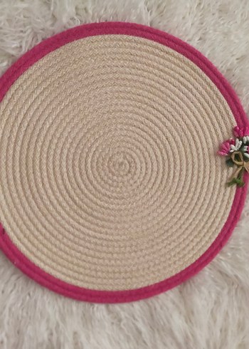 Pembe Nakışlı Kadın Dolgu Topuk Espadril - Görsel 2