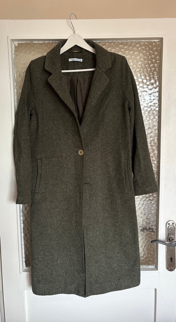 Uzun Haki Kadın Kaban - Görsel 2