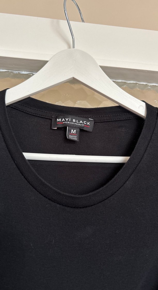 Mavi Black Siyah Erkek İnce Fit Tişört - Görsel 2