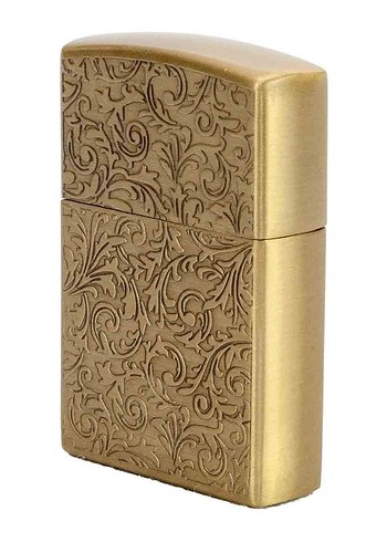 Çiçek Desenli Gazlı Çakmak Zippo Tasarım - Görsel 2