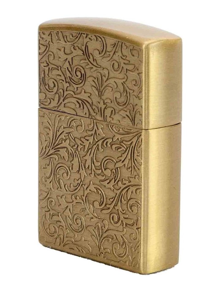 Çiçek Desenli Gazlı Çakmak Zippo Tasarım - Görsel 2
