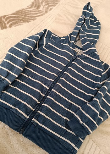 Erkek Çocuk Kapüşonlu Fermuarlı Sweatshirt - Görsel 2