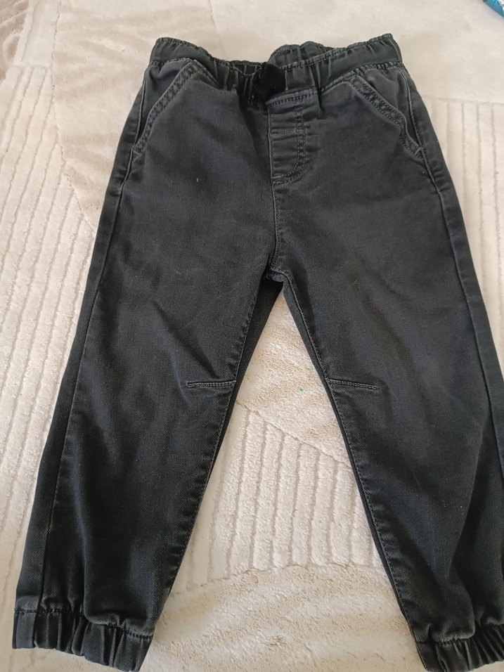 Gri Erkek Çocuk Bol Kesim Kot Pantolon - Görsel 2