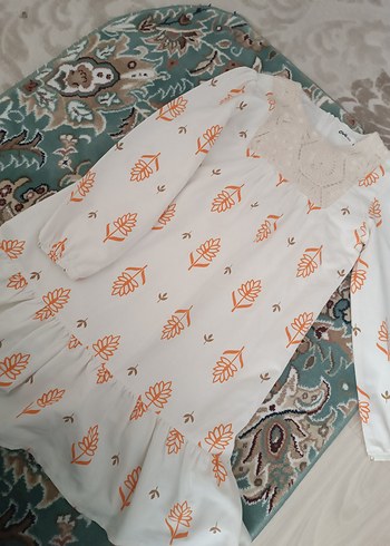 Nakışlı Beyaz Bohem Uzun Elbise - Görsel 2