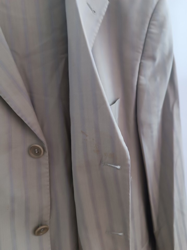 Düğmeli Bej Erkek Takım Elbise - Görsel 4