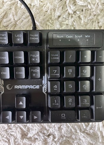 RAMPAGE KLAVYE AZ KULLANILMIS - Görsel 4
