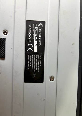 RAMPAGE KLAVYE AZ KULLANILMIS - Görsel 7