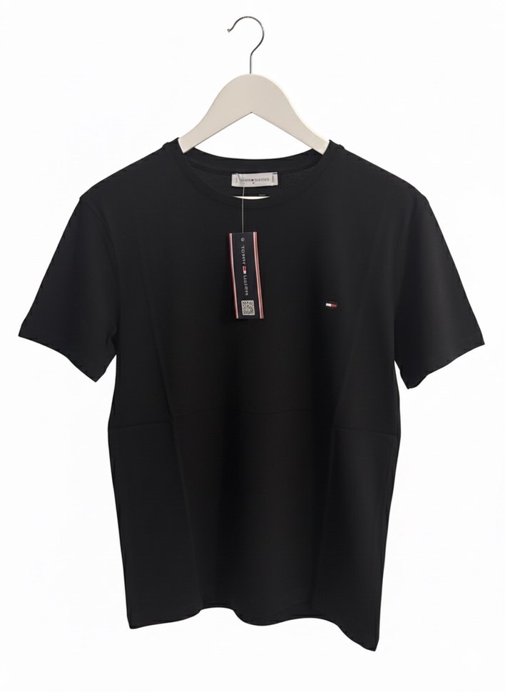 SİYAH UNİSEX BASİC TİŞÖRT - Görsel 2