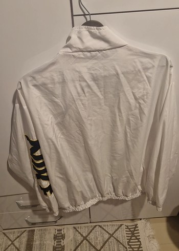 Erkek Beyaz Fermuarlı Midi Yağmurluk - Görsel 4