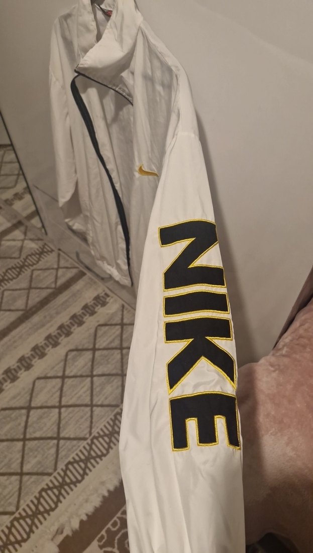 Erkek Beyaz Fermuarlı Midi Yağmurluk - Görsel 3