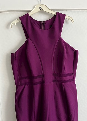 Mor Uzun Abiye Elbise - Görsel 3