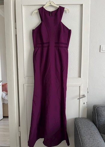 Mor Uzun Abiye Elbise - Görsel 2