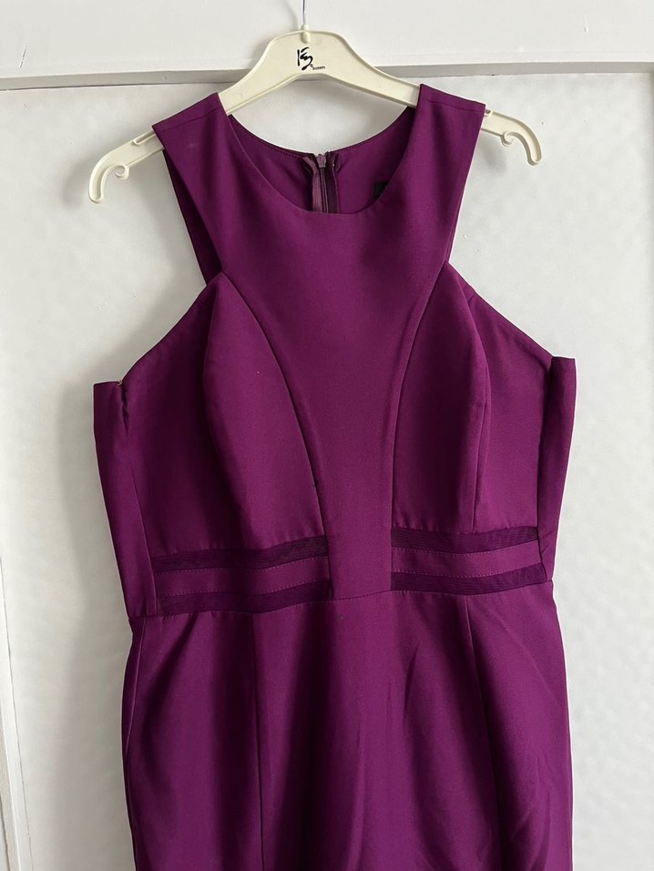 Mor Uzun Abiye Elbise - Görsel 3