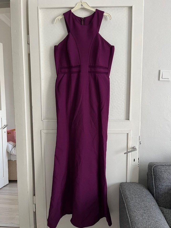 Mor Uzun Abiye Elbise - Görsel 2