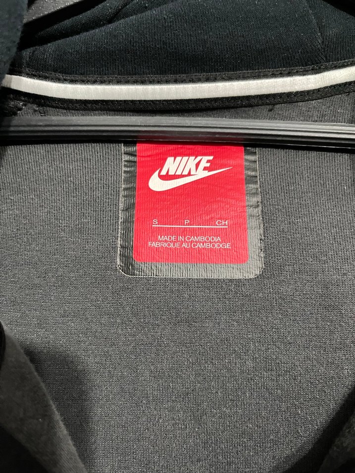 Nike Kapüşonlu Gri Kamuflaj Fermuarlı Sweatshirt - Görsel 2