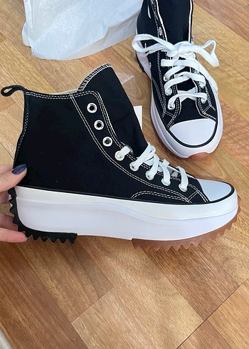 Converse Siyah Kadın Dolgu Topuklu Spor Ayakkabı - Görsel 3