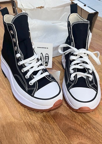 Converse Siyah Kadın Dolgu Topuklu Spor Ayakkabı - Görsel 2