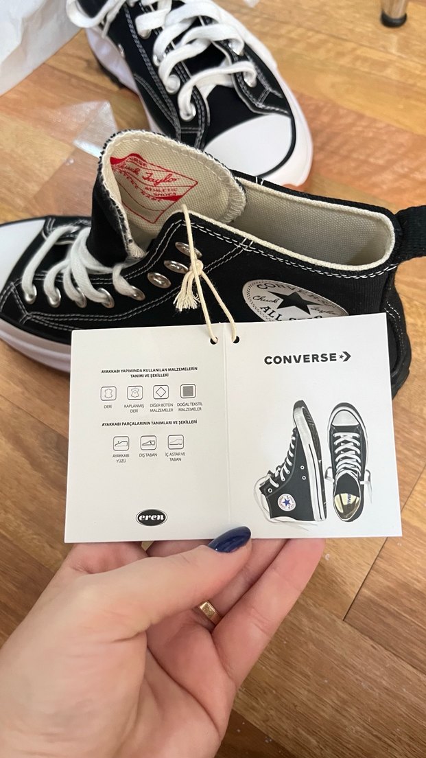 Converse Siyah Kadın Dolgu Topuklu Spor Ayakkabı - Görsel 5