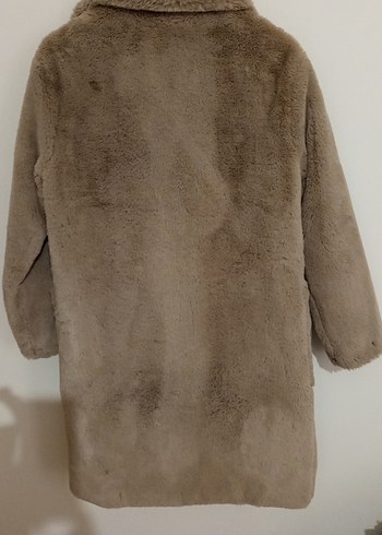 Vizon Peluş Kadın Midi Kaban - Görsel 2