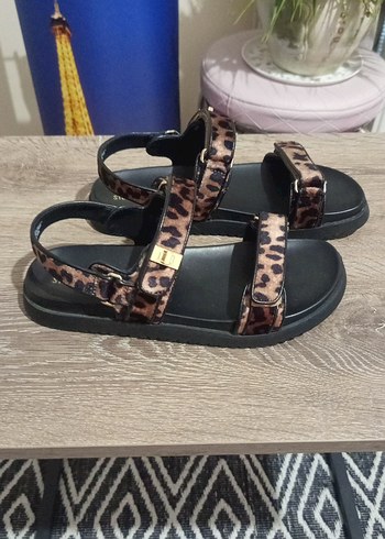 Leopar Platform Sandalet - Görsel 2