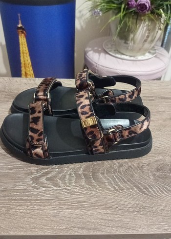 Leopar Platform Sandalet - Görsel 4