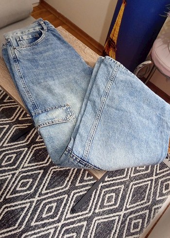 Kadın wide leg Mavi kargo Jean - Görsel 4