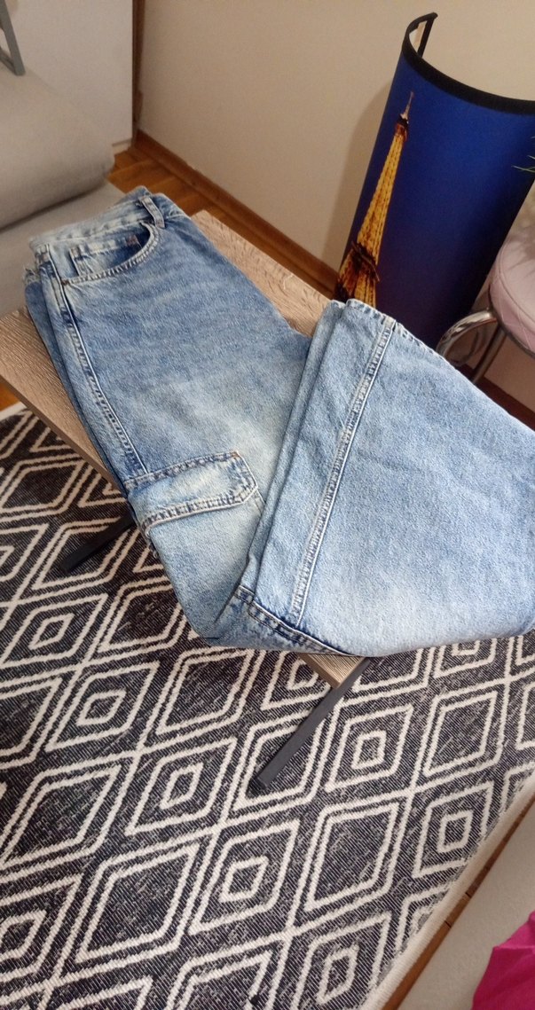 Kadın wide leg Mavi kargo Jean - Görsel 5