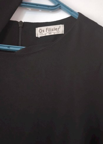 Zebra Desenli Siyah Uzun Kadın Elbise - Görsel 3