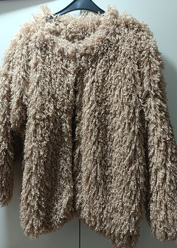 Vizon püsküllü astarlı çıtçıtlı ceket - Görsel 2