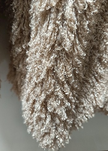 Vizon püsküllü astarlı çıtçıtlı ceket - Görsel 3