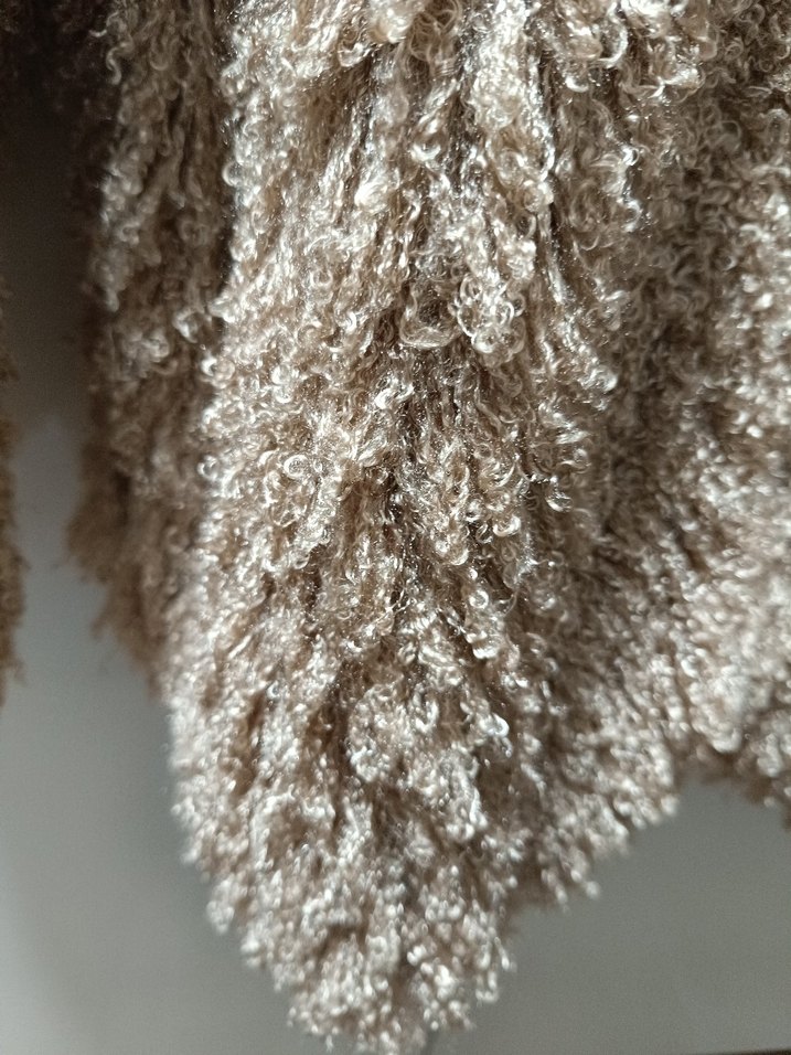 Vizon püsküllü astarlı çıtçıtlı ceket - Görsel 3