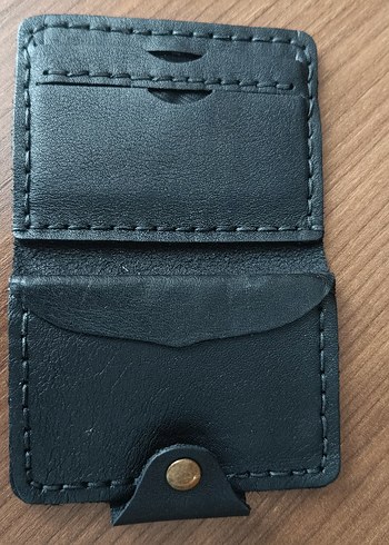 İki güvercin baskılı kadın deri kartlık - Görsel 3