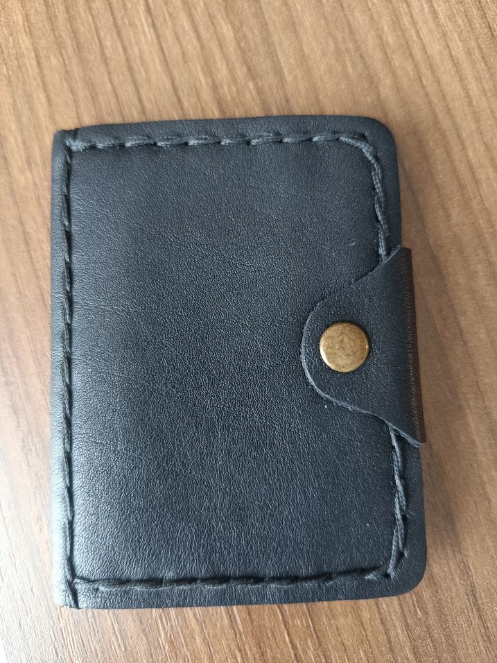 İki güvercin baskılı kadın deri kartlık - Görsel 2