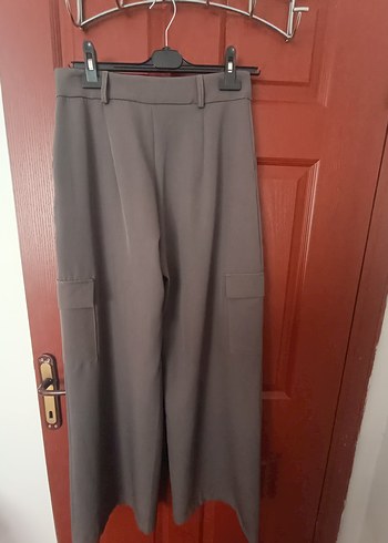 Kargo Cepli Kadın Kumaş Pantolon - Görsel 3