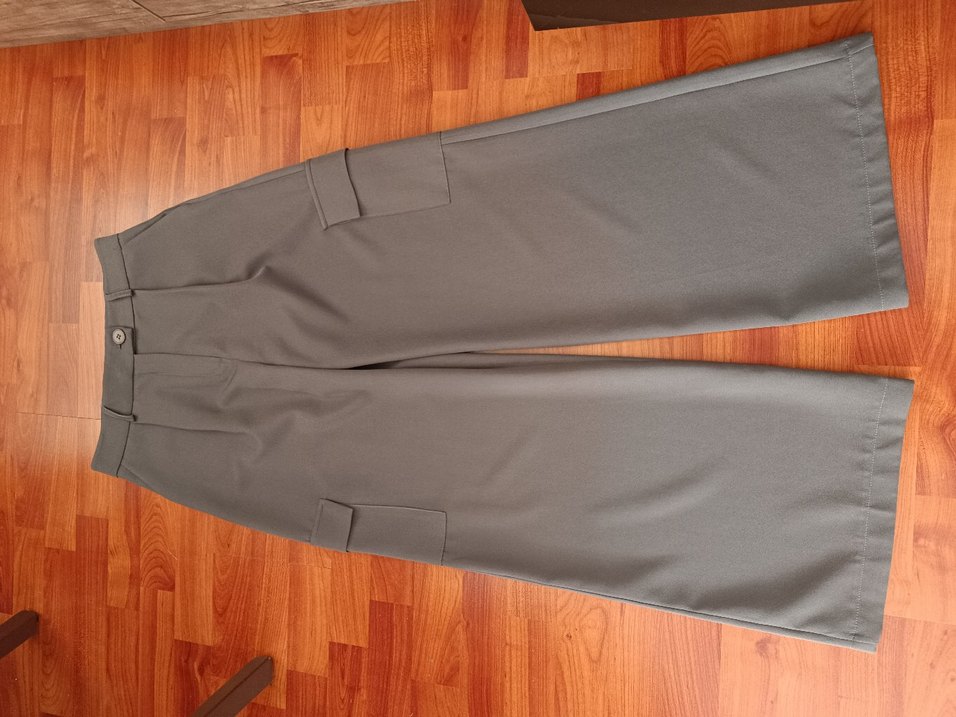 Kargo Cepli Kadın Kumaş Pantolon - Görsel 2