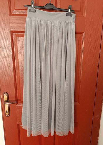 Astarlı Gri Tül Etek - Görsel 2