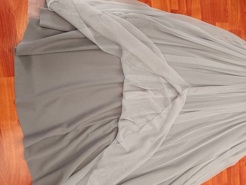 Astarlı Gri Tül Etek - Görsel 3